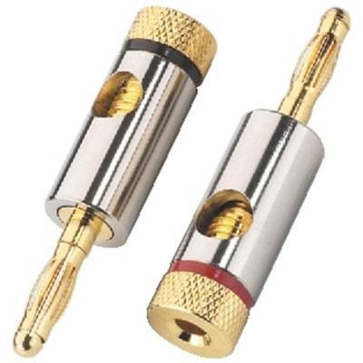 Pair of High Quality Gold Plated Banana Plugs