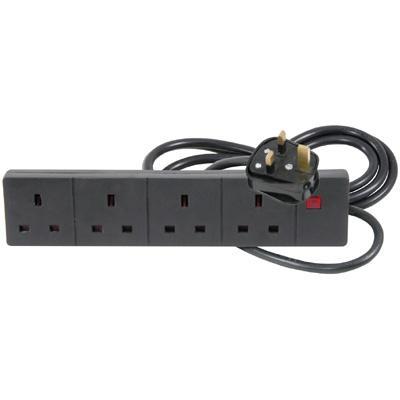 4-way Extension Lead 13A - 2m - - main image