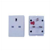 13A Fused 3 Way UK Mains Adaptor - main image
