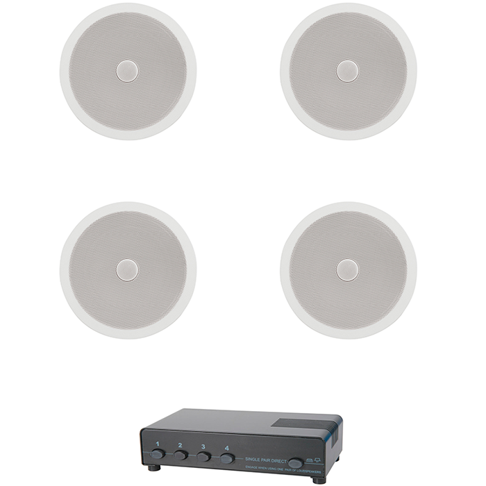 Ceiling Speakers, Switch and Cable - main image