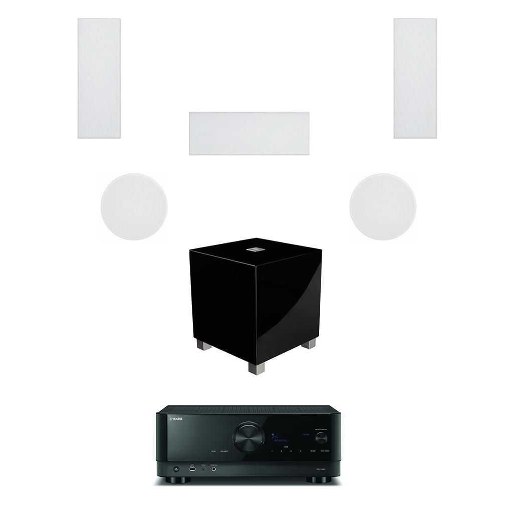 Yamaha 5.1 with Monitor Audio Speakers and REL Sub - main image