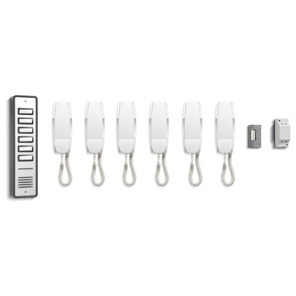 6 Way Door Entry System with 6 x Handsets - main image