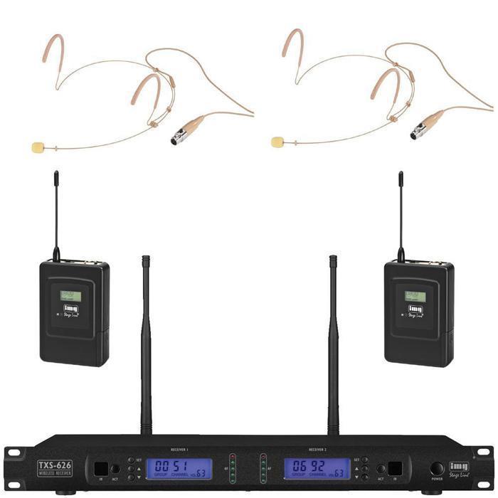 IMG Stageline TXS-626SET with 2 x Head Set Wireless Microphones