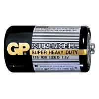 GP Supercell Zinc Carbon 2 x D 1.5v Batteries - main image