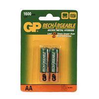 Rechargeable NiMH 2 x AA 1.2v/1600mAh Batteries