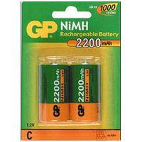 Rechargeable NiMH 2 x C 1.2V/2200mAh Batteries - main image