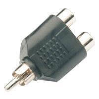 RCA Plug - 2 x RCA Sockets Splitter