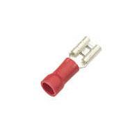 2.8mm Push On Female Blade Crimp Terminals (Pack of 10) - Red - main image