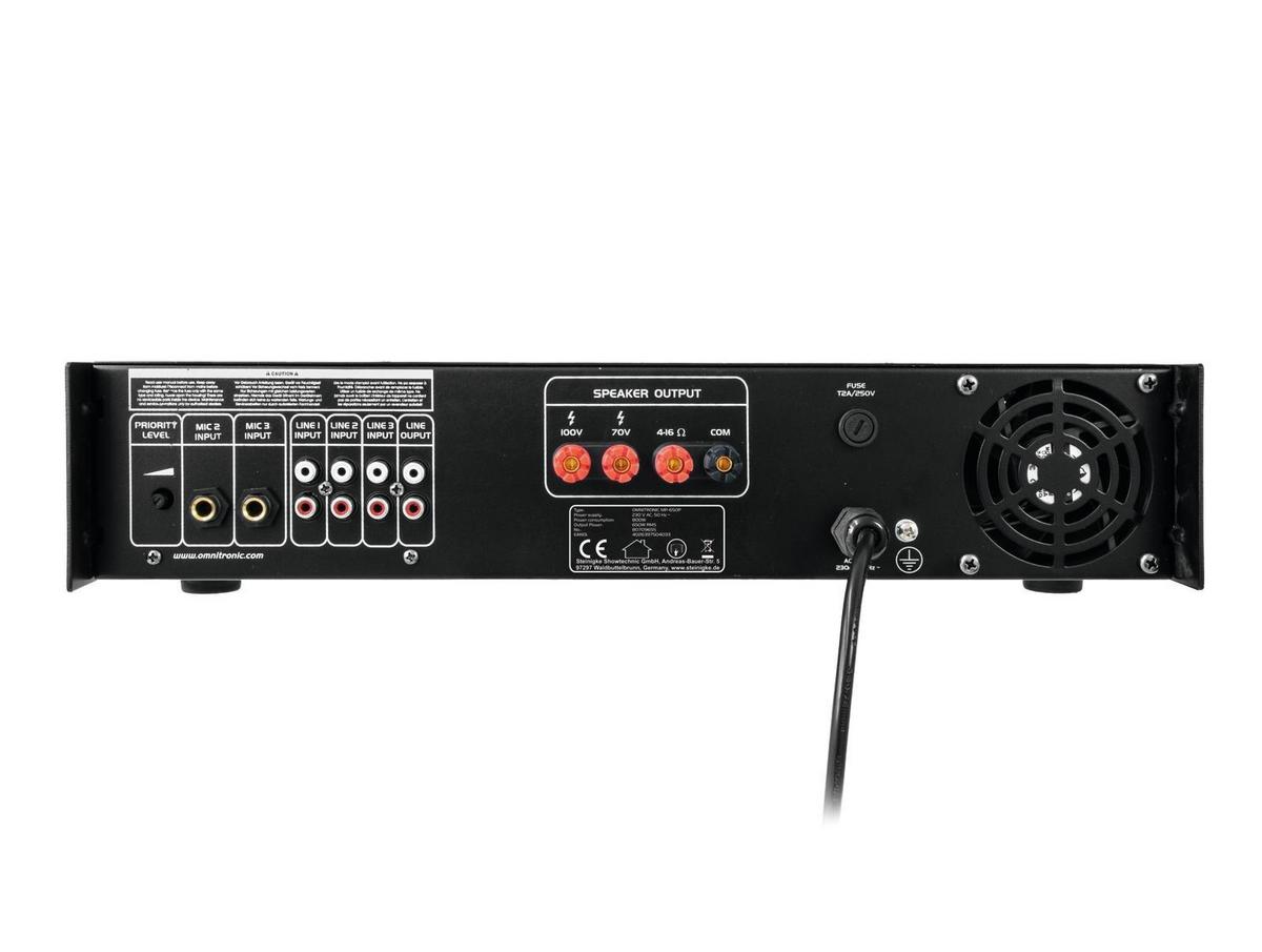 OMNITRONIC MP-650P 650w PA Mixing Amplifier - main image