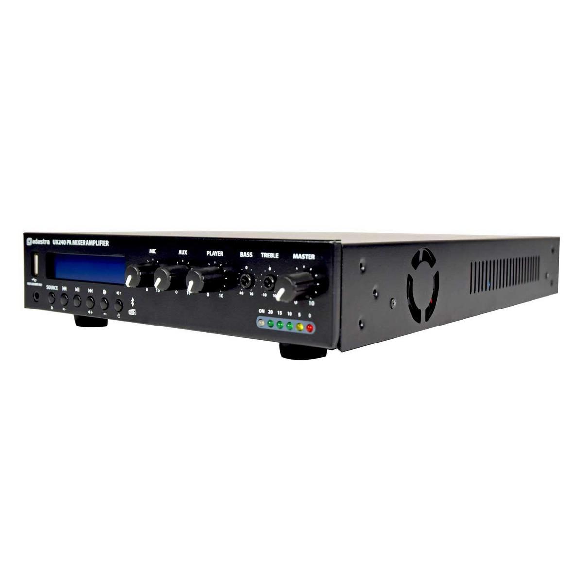 Adastra UX240 Compact 100V Mixer-Amplifier 240W with BT & DAB - main image
