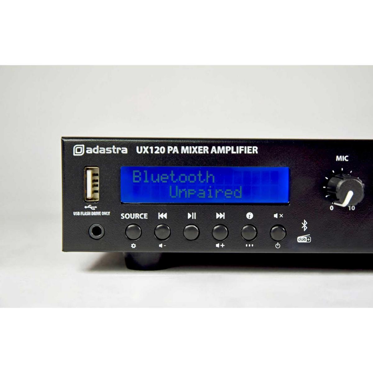 Adastra 120W Compact 100V Mixer Amplifier with Bluetooth - main image