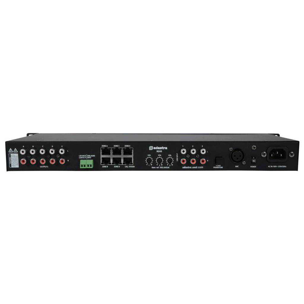 Remote 5-Zone Audio Matrix with Bluetooth - main image