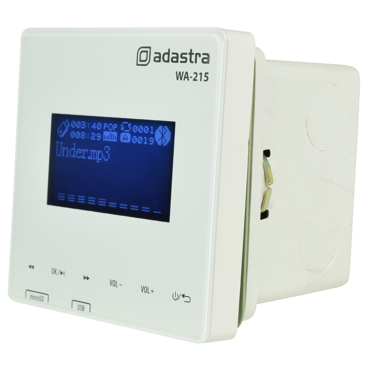 WA-215 Wall Mount Amplifier + Media Player with Bluetooth - main image