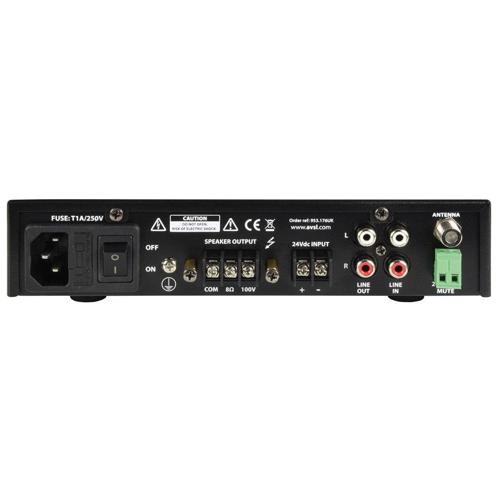 60W Ultra Compact MixerAmplifier 100V USB/FM/BT - main image
