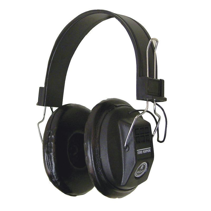 Stereo Headphones with Full Size Ear Cups - Black - main image