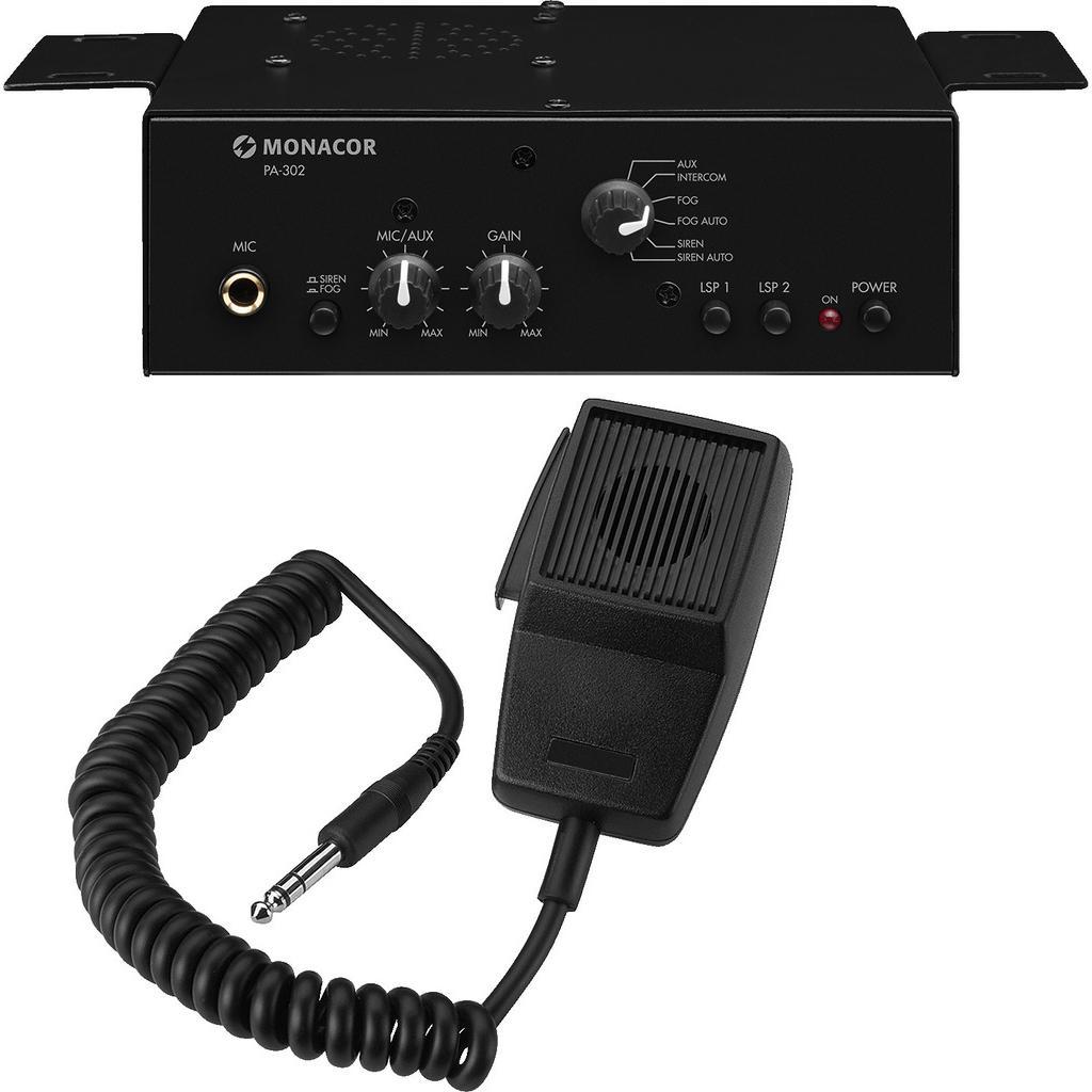 PA-302 12v 14W RMS / 20W MAX Vehicle PA Amplifier  - main image
