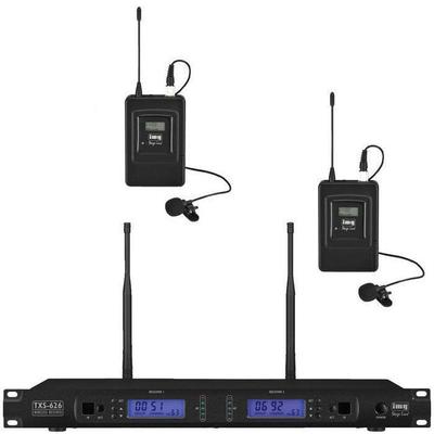 IMG Stageline TXS-626SET with 2 x Tie Clip Wireless Microphones