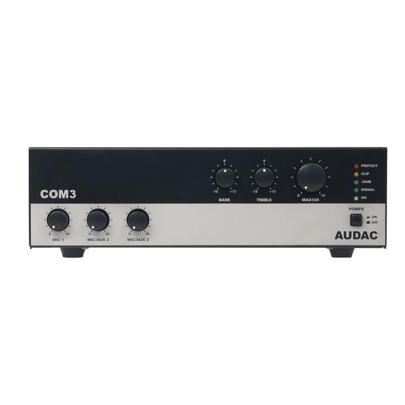 Audac COM3 PA Amplifier 100V/70V/25V & 4 Ohm - 30W - main image