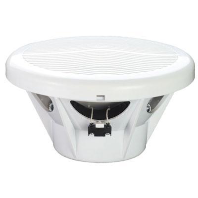 White 10'' Subwoofer Waterproof Ceiling Speaker - Side View