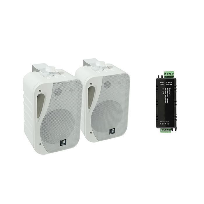 Wall Mount Speakers With Bluetooth Amplifier - main image