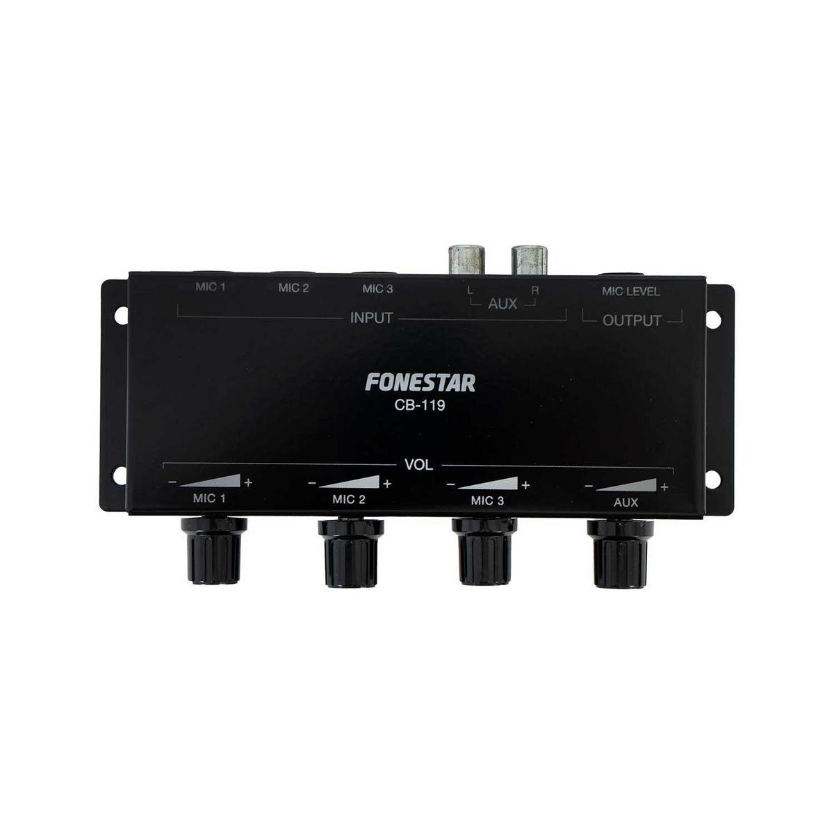 Fonestar CB-119 3-Channel Mono Microphone Mixer - main image