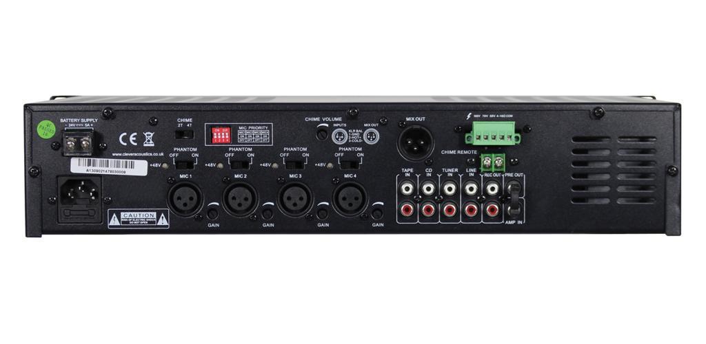 Clever MA 3120 120W PA Mixer Amplifier 100V Line - main image