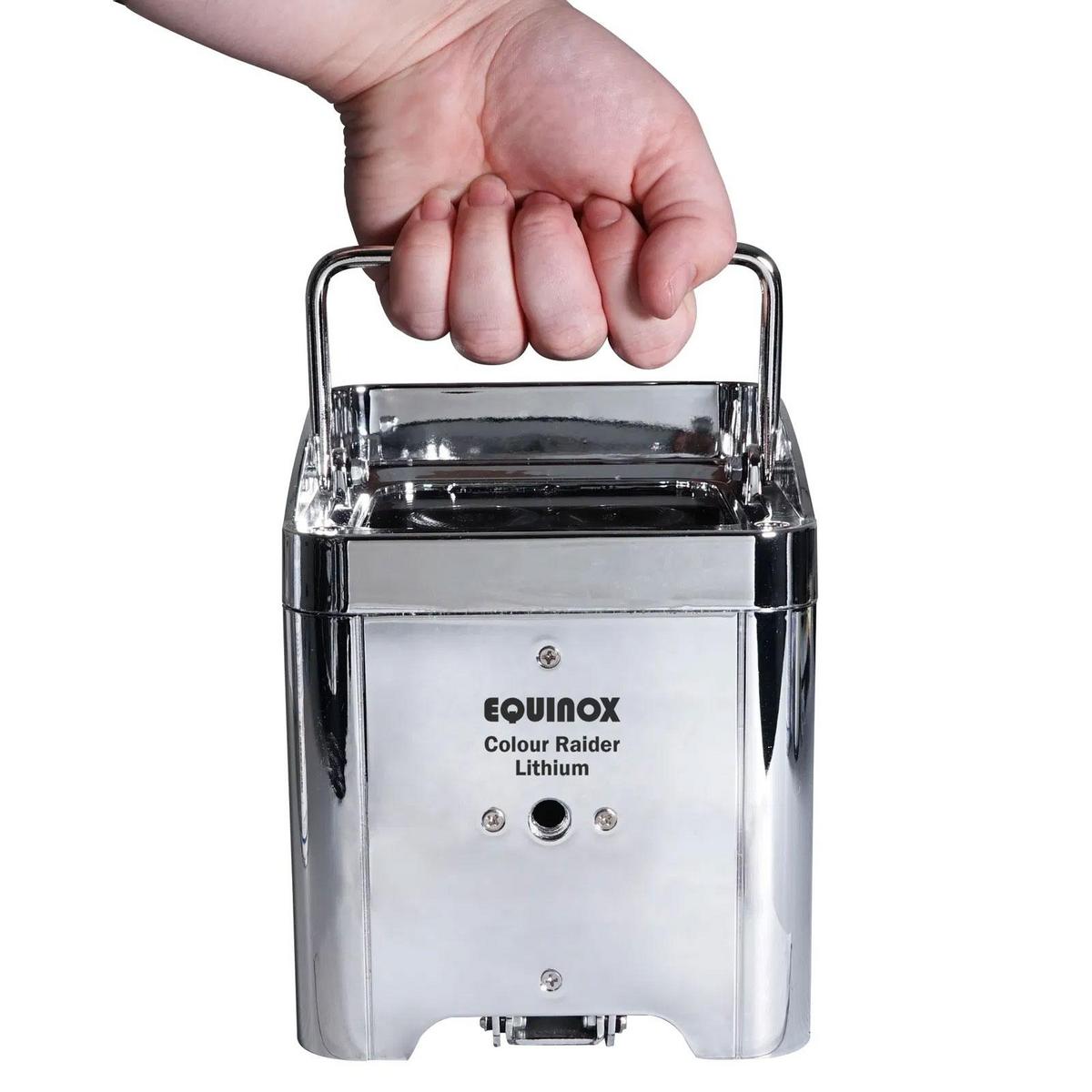 Colour Raider Lithium Battery Uplighter Pack (Chrome Housing) - main image