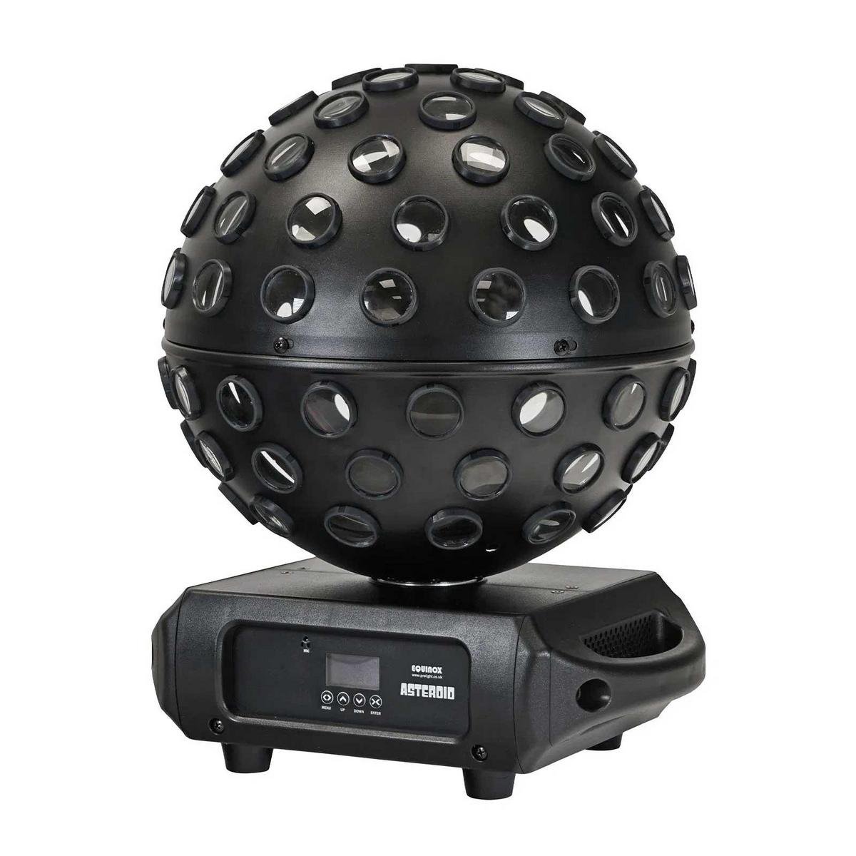 Equinox Asteroid LED Mirror Ball Effect - Black Housing - main image