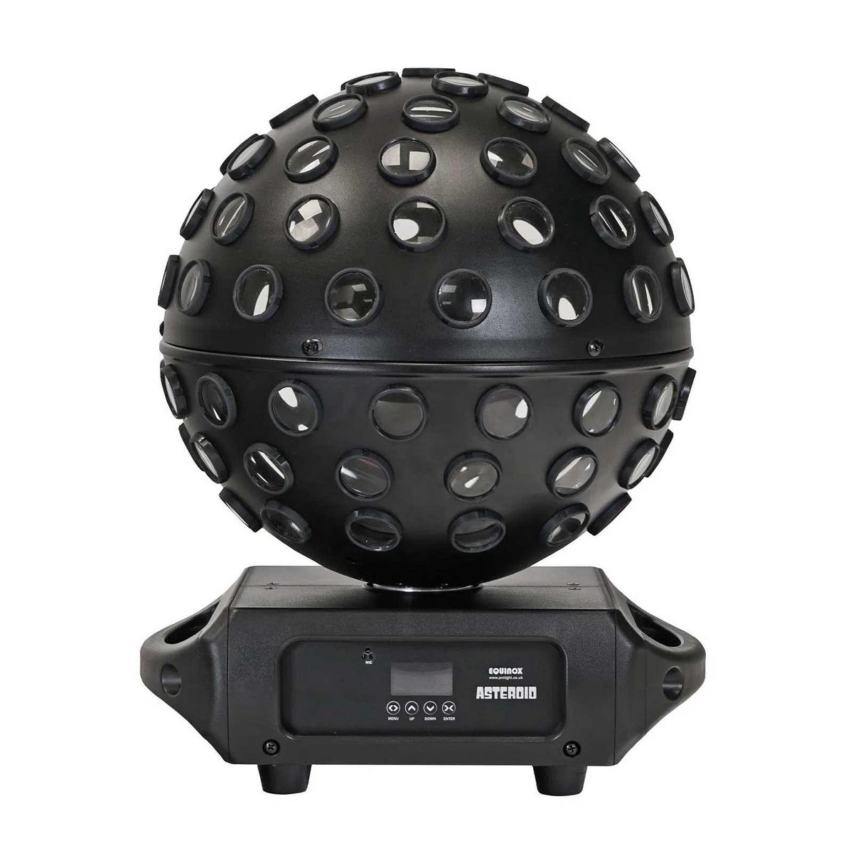 Equinox Asteroid LED Mirror Ball Effect - Black Housing - main image