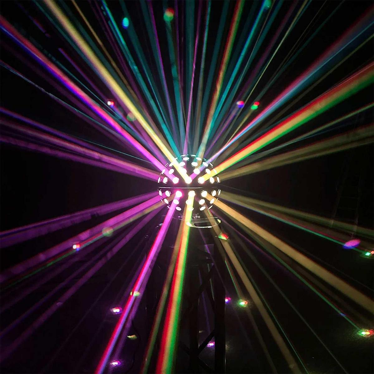 Equinox Asteroid LED Mirror Ball Effect - Black Housing - main image