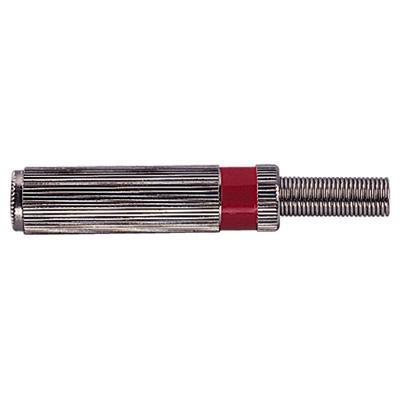 Red 6.3mm High Quality Mono Line Socket With Solder Terminals