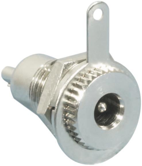 Metal DC Power Socket Panel Mount 1.3mm - main image