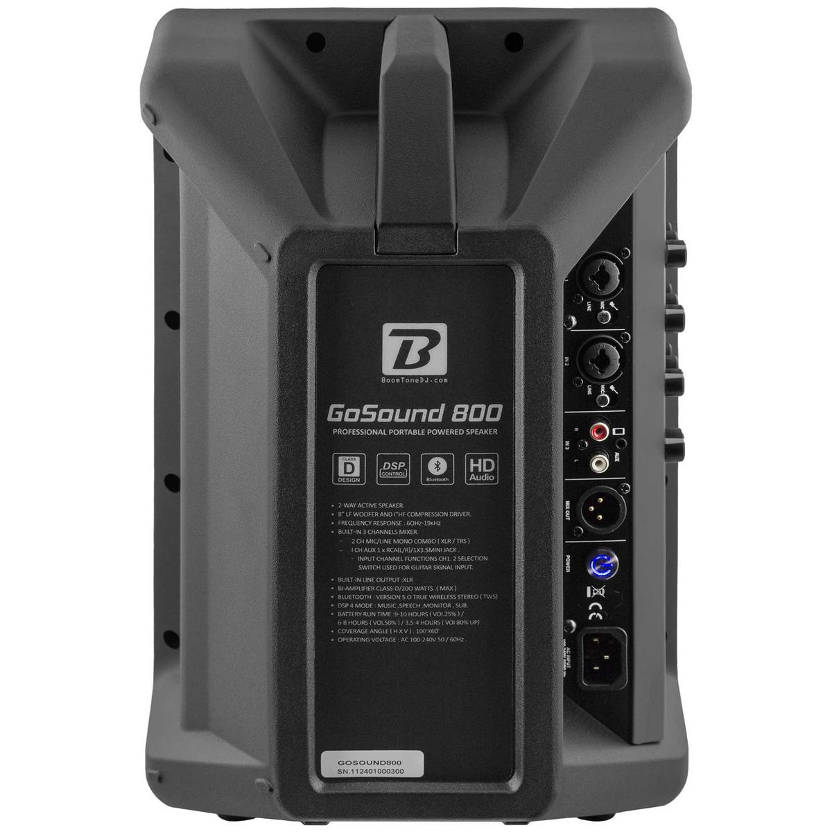 BoomTone DJ GoSound 800 - Battery PA Speaker - main image