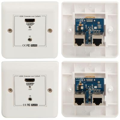 HDMI 1080P Wall Plate Extender with IR over CAT5e/6 - 30M - main image