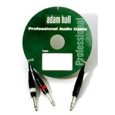 Adam Hall 1xJack Stereo / 2xJack Mono 3m Black Insert