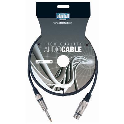 Adam Hall Patch Cable 3m Female XLR Female to 6.3mm Stereo Jack