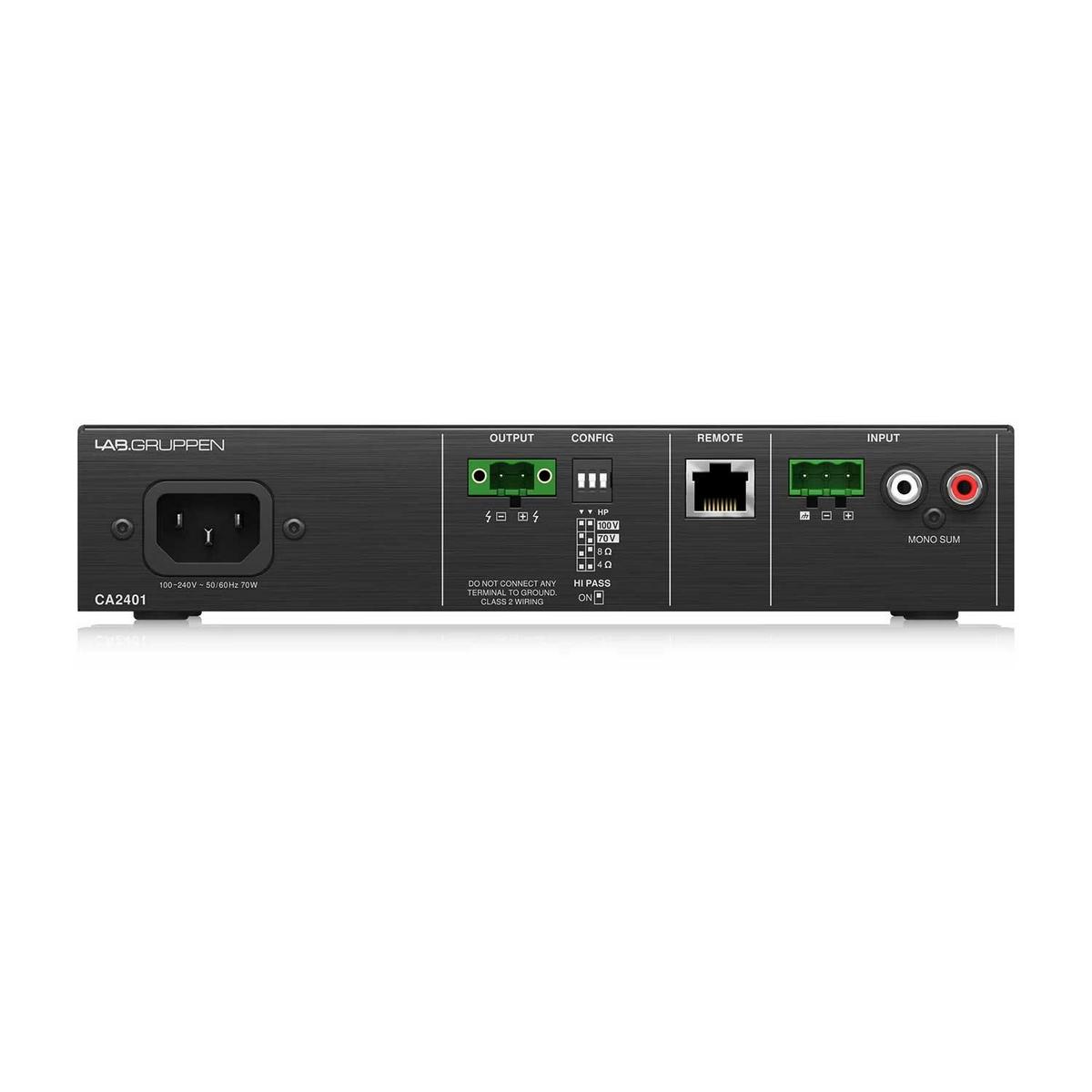 Lab Gruppen 240W 100V / 70V Commercial Amplifier - main image