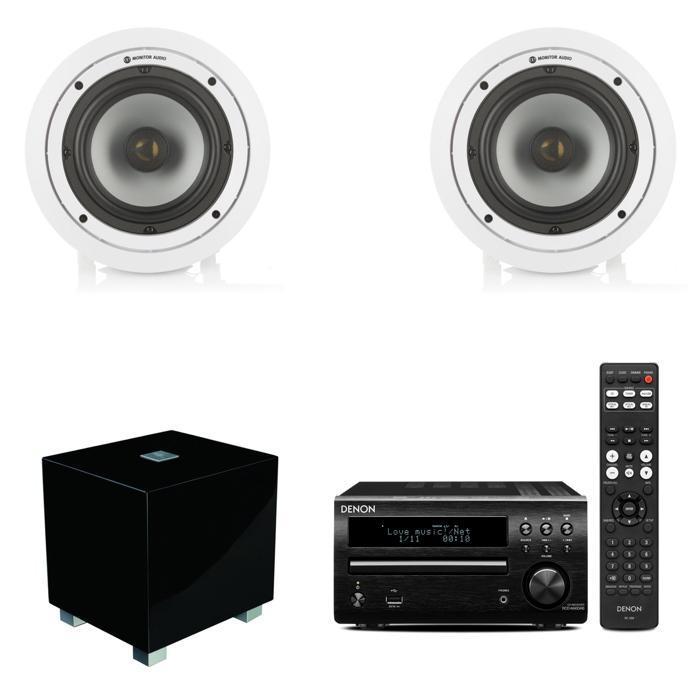 Denon Micro System Monitor Audio Ceiling Speakers And Rel T Zero