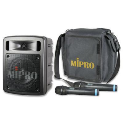 MiPro MA-300D 55W Dual Handheld Portable PA System with Case