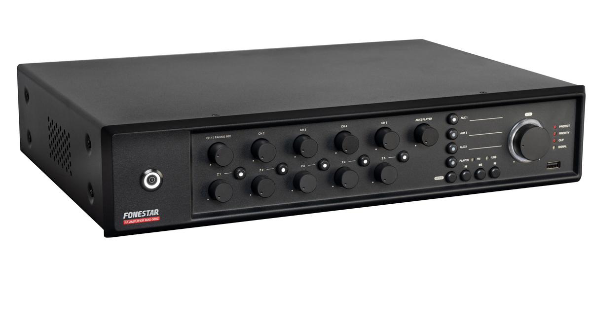 Fonestar MAX-360Z Multi-Zone PA Amplifier - main image