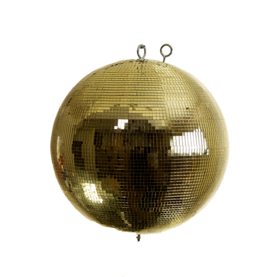 30cm Professional Gold Mirror Ball With 5mm Facets