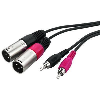 MCA-127P 2 x Male XLR to 2 X RCA Plug 1M - main image