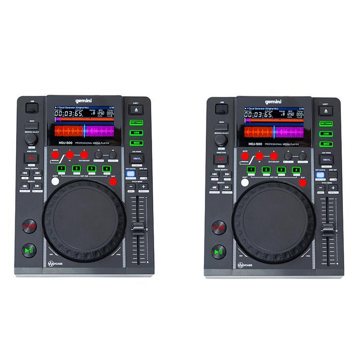 2 x Gemini MDJ-500 Professional Media Controller - main image