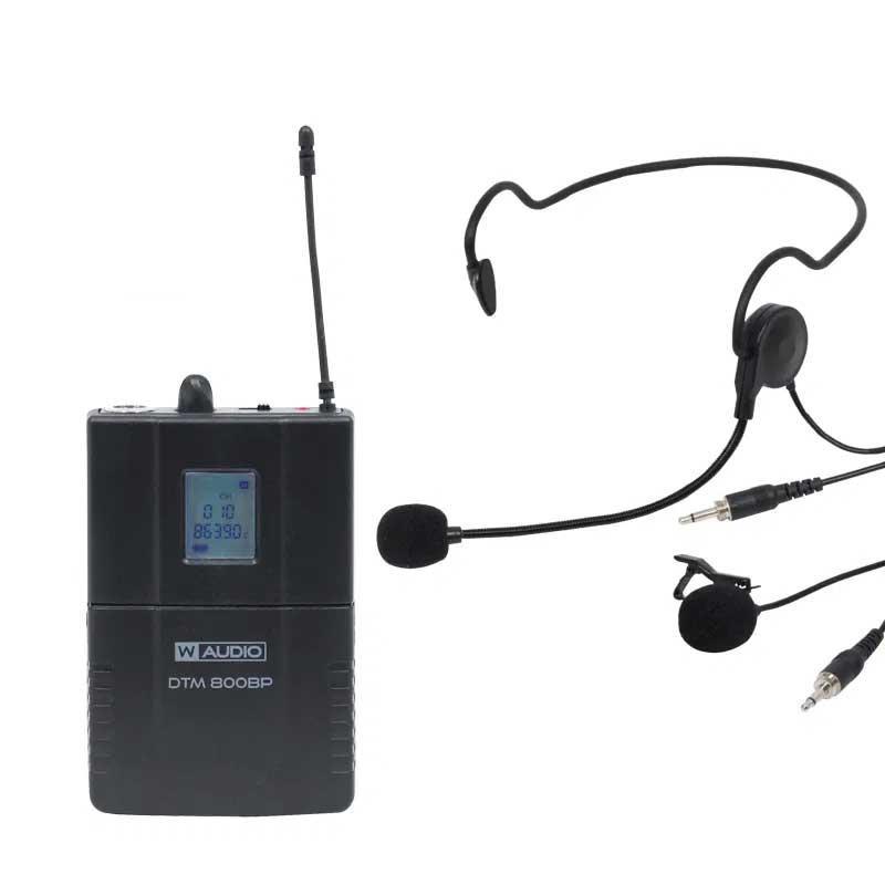 W-Audio DTM-800BP V2 Body Pack with Headset (863-865Mhz) - main image