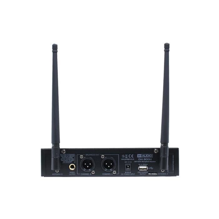 W Audio DM 800H Twin Handheld UHF Wireless Microphone System - main image