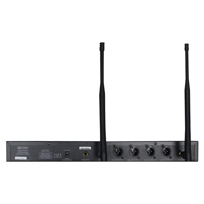 W Audio DQM 800H Quad Handheld UHF Radio Microphone System - main image