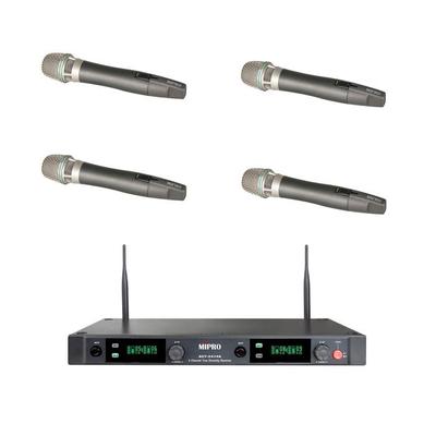 MIPRO Quad Wireless Microphone System With 4 X Handheld Mics