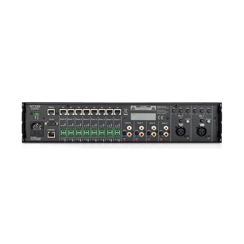 Audac MTX88 8-Zone Audio Matrix Smart Phone Controllable - main image