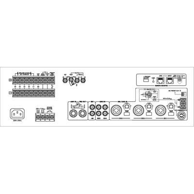 PA-1120 5-Zone Mono PA Mixing Power Amplifier 1 Channel x 120WRMS - main image