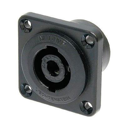 Neutrik Black Coloured NLT4MP-BAG Speakon Chassis Socket IP54 - main image